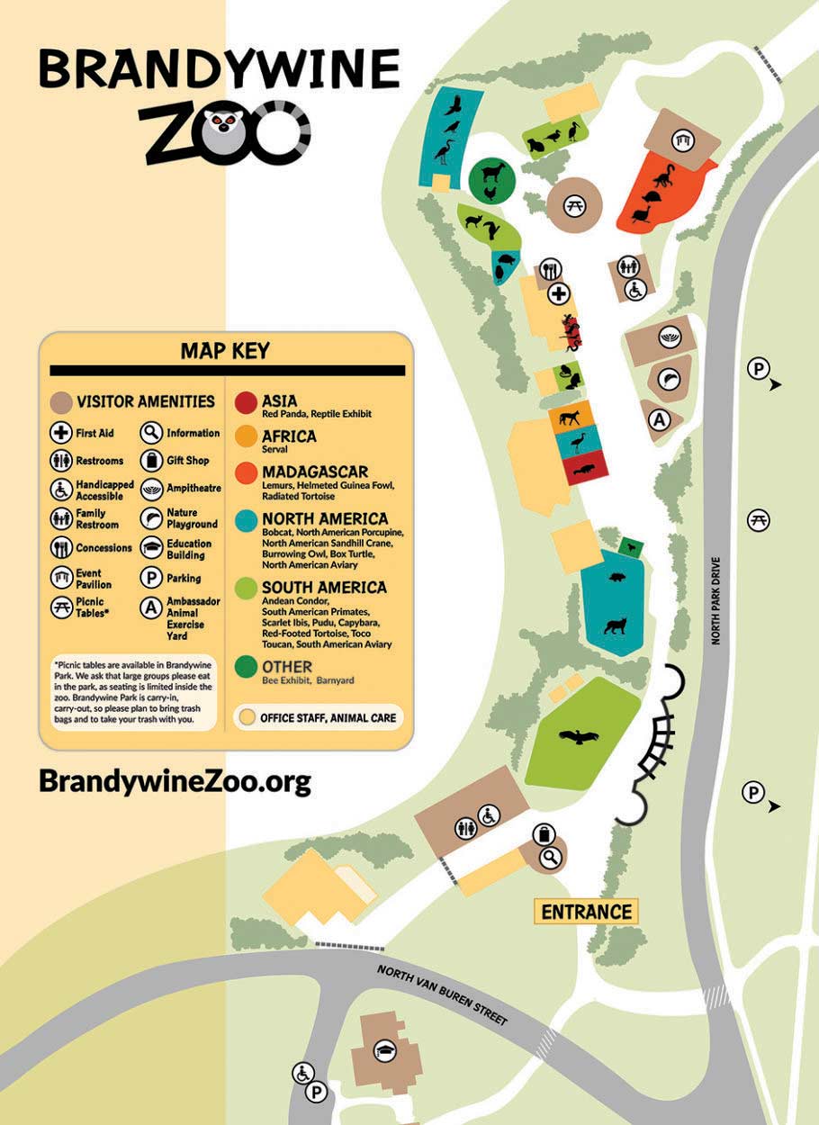 Brandywine Zoo Map