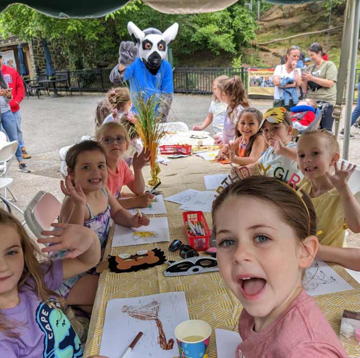 Book a birthday party at the Brandywine Zoo