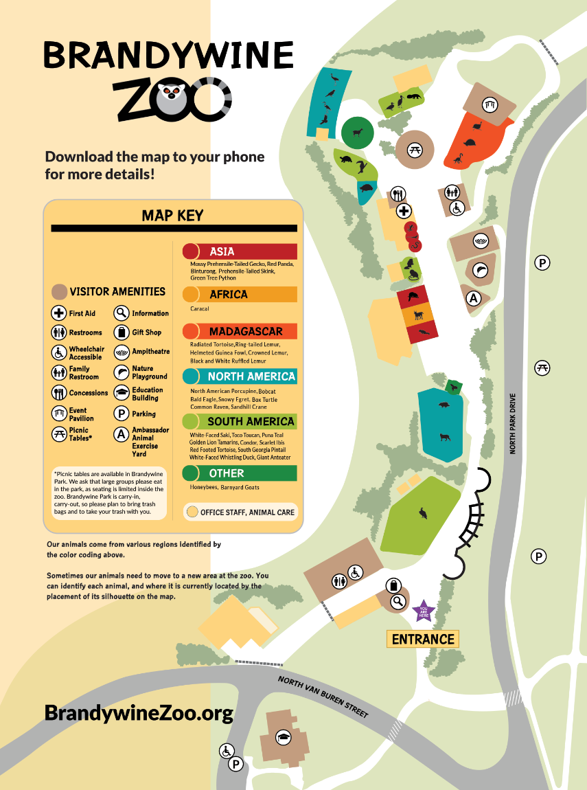 Brandywine Zoo Map