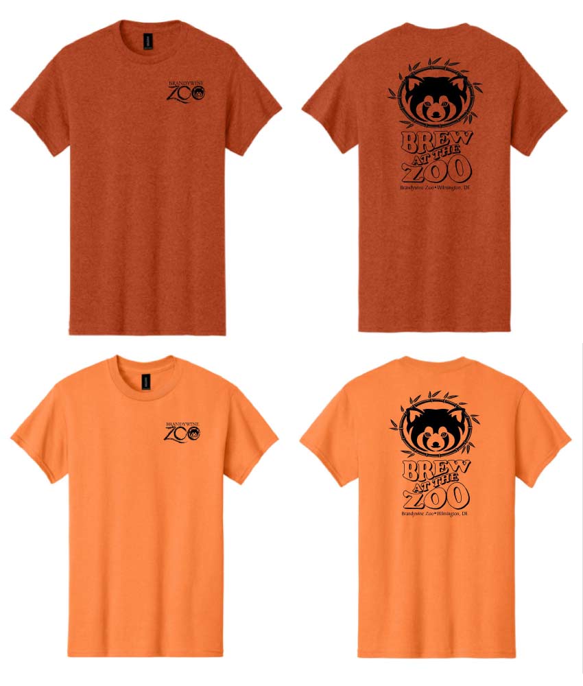 Brew at the Zoo t-shirts - Antique Orange and Tangerine